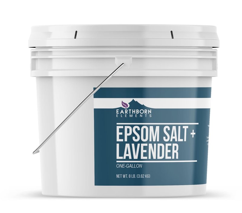Earthborn Elements Lavender Epsom Salt, Infused with Essential Oil, Always Pure (1 Gallon)