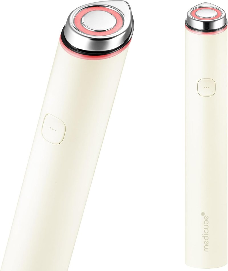 Medicube Booster Pro Mini Plus - Portable Facial Device for Radiance & Elasticity | 3-Mode Red, Blue, Purple | Beige