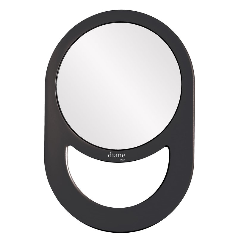 Diane Professional Quality Hand Mirror, Single Sided Hand Held Mirror, Lightweight Portable Mirror with Handle, Ideal for Makeup, Shaving, & Everyday Beauty, Compact Size for Travel – 7.5" Diameter
