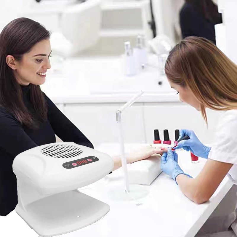 GGAIFbp Nail Dryer for Regular Polish 300W 2 in 1 Nail Drying Fan with Auto Sensor Hot and Cold Air Professional Nail Dryer for Manicure Salon and Daily Home Use (White)