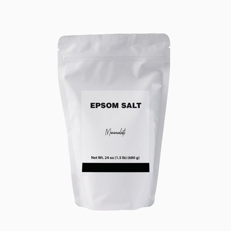 Minimalist Epsom Salt, Magnesium Sulfate, Ideal for Baths, Packaged for Convenience in a Refillable Bag (1.5 Pound)