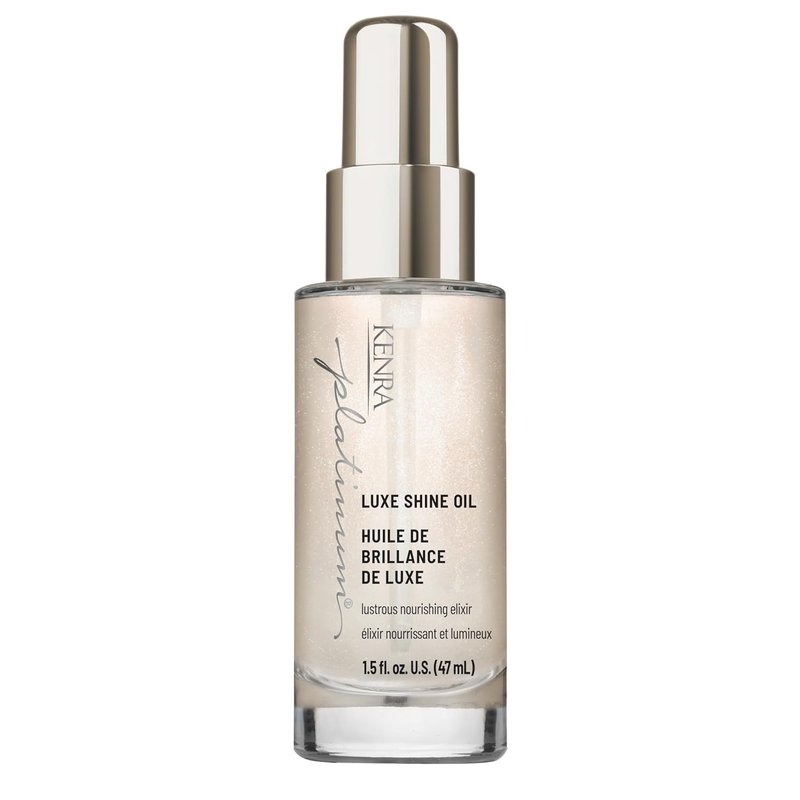 Kenra Professional Platinum Luxe Shine Oil - Gold Enriched Elixir for Enhanced Shine & Manageability | Thermal Protection Up to 450°F | Ideal for Medium to Coarse Hair