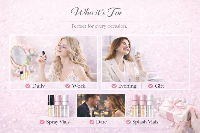 Luxury Perfume Collection for Women – 15 Designer Fragrance Samples, High-End Scent Set, Try Before You Buy Full Size