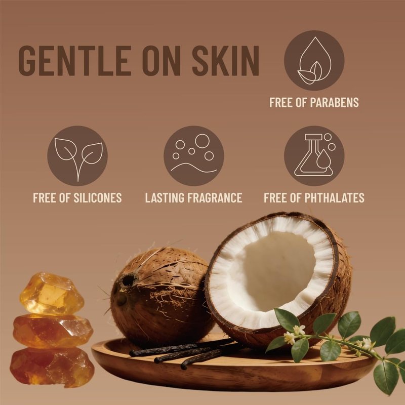 MegustaMe Coconut Vanilla Body Spray | Paraben-Free & Phthalate-Free | Long-Lasting Fresh Fragrance | coconut body spray | vanilla coconut perfumes for women, 3.38 fl oz (100ml)