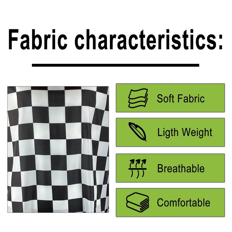 Barber Cape for Men Haircut Cape with Snap Closures Professional Salon Cutting Cape Large Waterproof Hairdressing Cape Gown Apron for Hairstylist- 63”× 56”(CHECKED PATTERN)