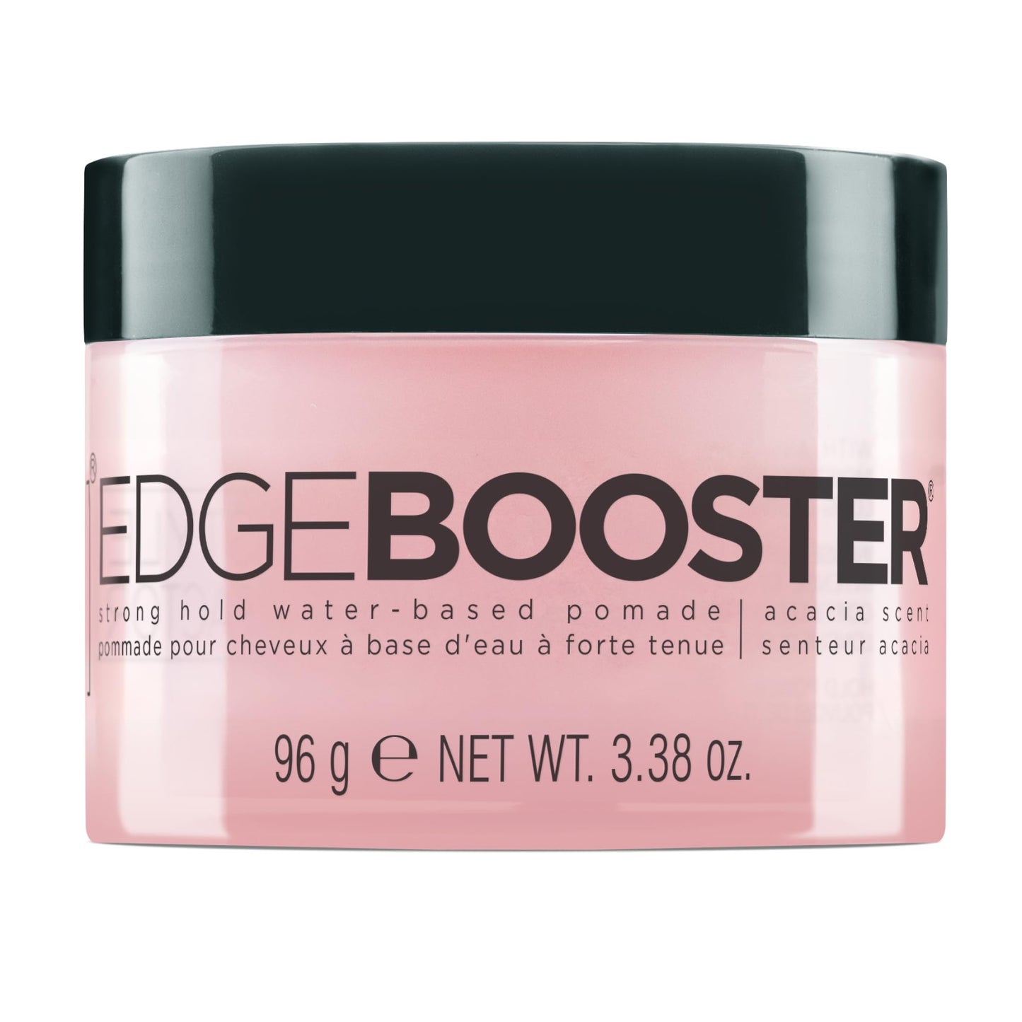 Style Factor EDGE BOOSTER Strong Hold Water-Based Pomade | Formulated with Argan Oil for Moisture & High Shine | Long Lasting Edge Control Gel | Acacia, 3.38 oz