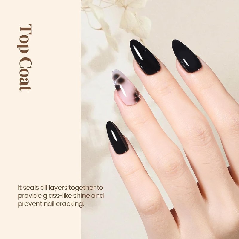 Beetles Gel Polish | No Wipe Clear Top Coat - Long-Lasting Shine Finish, 15ml Soak Off Gel for Summer Nails