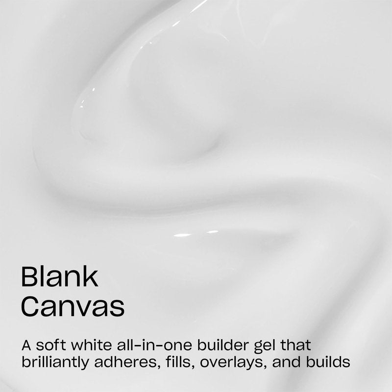 OPI GELevate 4-in-1 Nail Builder Gel | Blank Canvas, Soft White Color with Shimmer Finish | UV Cure Gel Builder Nail Polish | Vegan | 15 ML