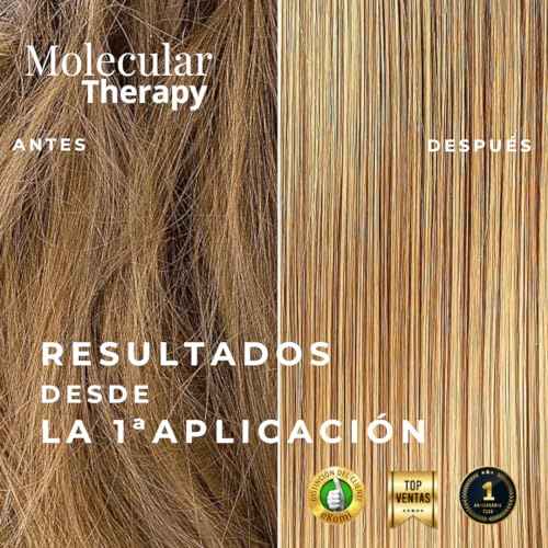 abril et nature - Professional Repair Hair Care Set - Molecular Therapy - Shampoo, Mask, and Serum Pack for Damaged, Overworked, or Ageing Hair - Restores and Repairs - 550 ml