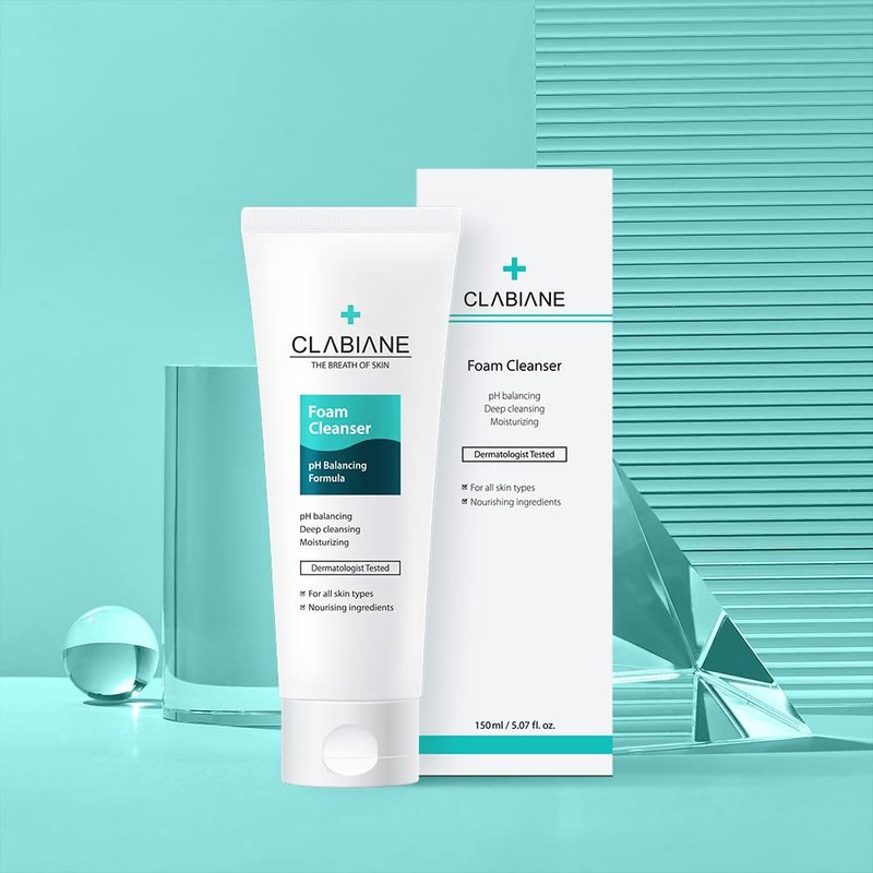 CLABIANE] pH 5.5 Balancing Foam Cleanser, Hypoallergenic, For sensitive skin, Non-irritating foam, Daily cleanser