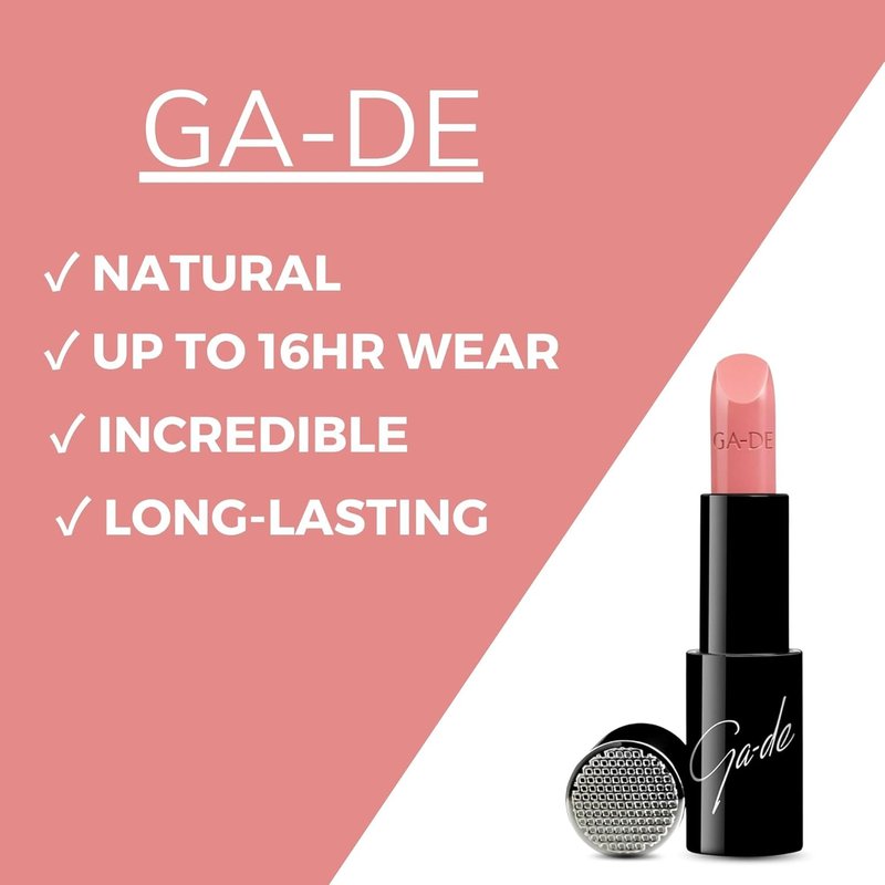 GA-DE Lipstick - Long Lasting High Pigment Formula with Argan Oil - Creamy Radiant Shine, 0.14 oz