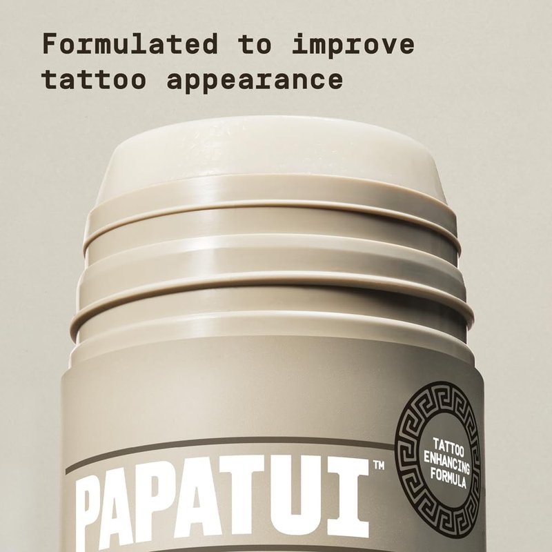 PAPATUI Mess-Free Tattoo Stick - Revitalize & Protect Tattoos with Vitamin E | Fragrance-Free | 2.6oz
