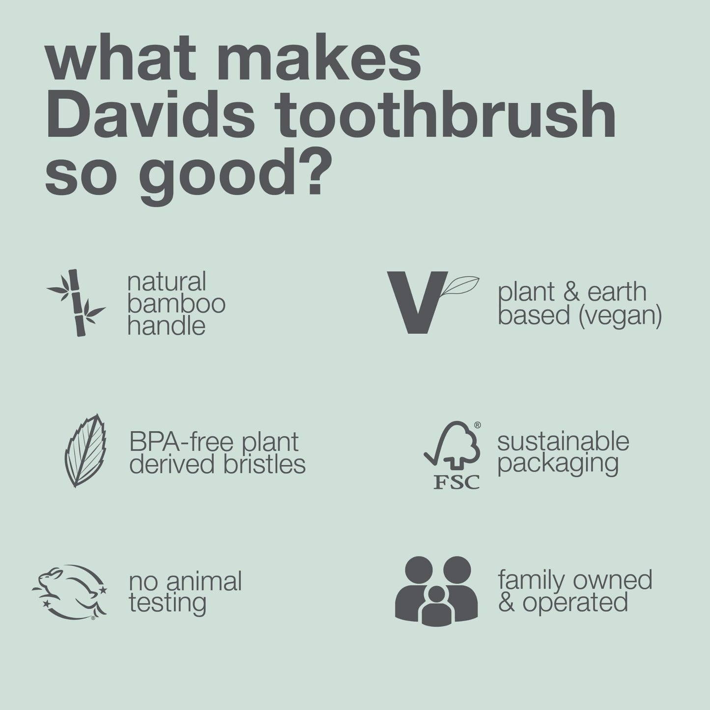 Davids Premium Bamboo Soft Bristle Toothbrush - 3 Pack | BPA Free, Eco-Friendly, Sustainable High Performance Bristles to Improve Oral Health Naturally | 100% Natural Bamboo Handle | Made in Germany