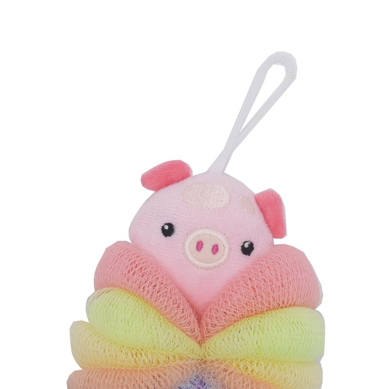 Cute Animal Bath Loofahs Sponge Pouf Mesh Body Scrubber Shower Exfoliating for Women Kids Girls Boys