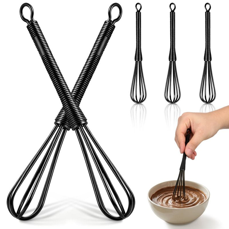 Ipetboom Small Plastic Whisks: 5pcs Mini Whisk for Hair Dye Color Mixing Hairdressing - 6.76X0.98in Versatile Kitchen Utensil Egg Beater for Blending Stirring Cooking Baking Versatile Tools