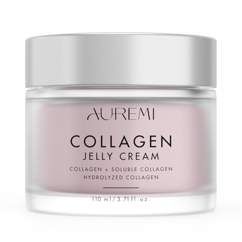Collagen Jelly Cream – Korean Moisturizer with Hydrolyzed Collagen, Niacinamide & Panthenol – Glass Skin Hydrating Gel Cream for Face – Pore Care & Deep Hydration