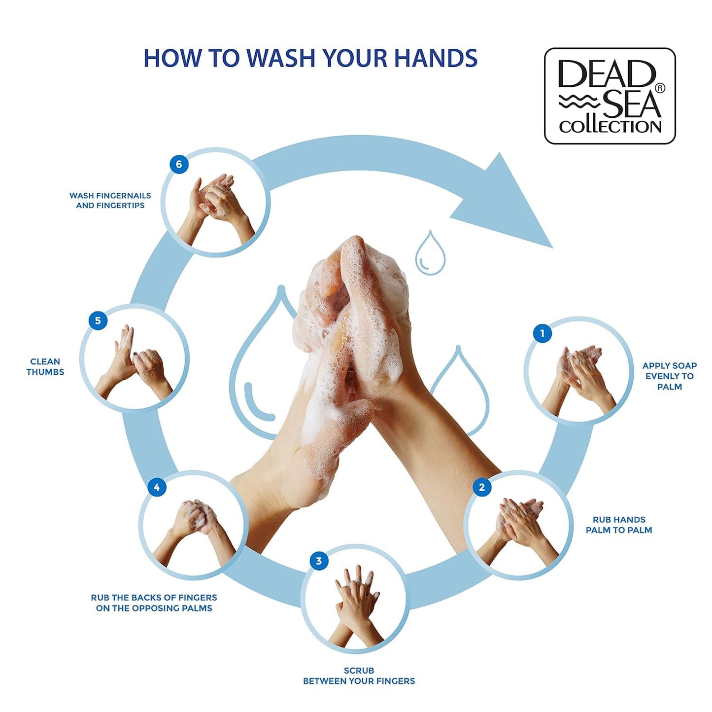 Dead Sea Collection Hand Soap Pump Hemp & Coconut Lime - Moisturizing Hand Wash with Dead Sea Minerals - Cleanses & Refreshes with Hemp - Coconut, Lime Oils, Pack of 2 (33.8 Fl Oz Each)