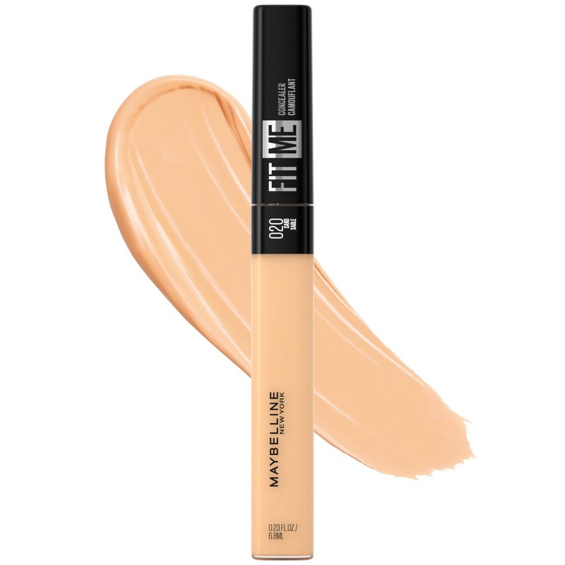 Maybelline Fit Me Matte + Poreless Face Powder & Liquid Concealer Makeup Bundle, 1 Count Each