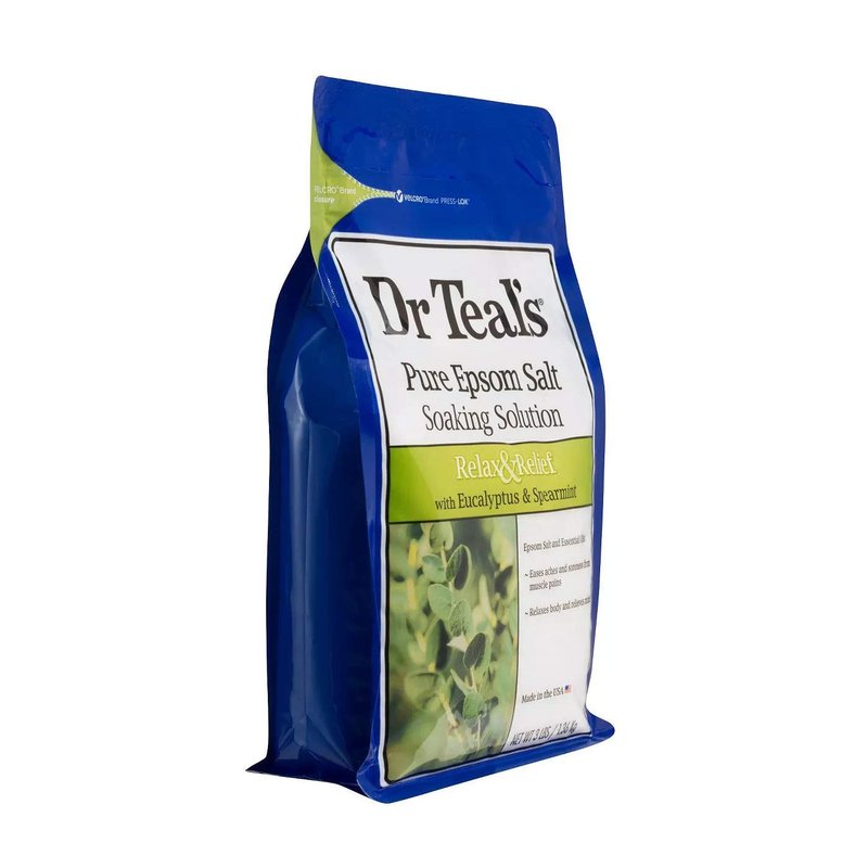 Dr Teal's Pure Epsom Salt Bath Variety Gift Set (2 Pack, 3lb Ea.) - Relax & Relief Eucalyptus & Spearmint, Glow & Radiance Vitamin C & Citrus - Essential Oils Soothe the Mind, Alleviated Daily Stress