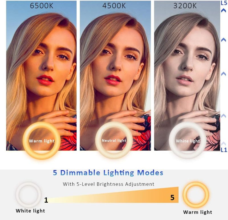 Cyezcor Video Conference Lighting Kit - Clip-On Ring Light for Remote Work & Zoom Calls | Ideal for Streaming