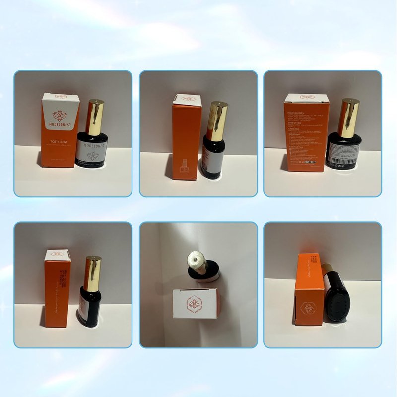 Modelones Gel Top Coat - 15ml No Wipe High Gloss Nail Polish for Long-Lasting Shine | Perfect for DIY Manicures