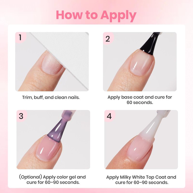 Beetles Milky White Gel Top Coat 15ML - 2-in-1 No Wipe Top Coat Gel Nail Polish Non Yellowing White Shine Finish and Long Lasting, Soak Off UV LED Nail Lamp, Nails Art Design Manicure Gifts for Women
