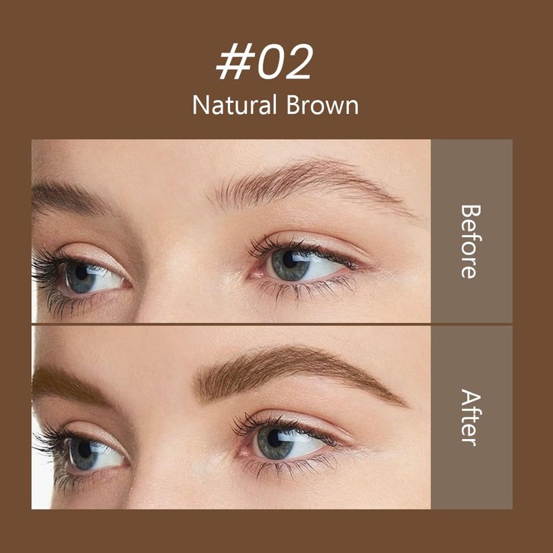2pcs Brown Brow Gel set – Volumizing, Buildable, Wax-Gel Hybrid for Full, Voluminous Brows, Locks Hairs in Place, Waterproof, Available in Brunette (02#)