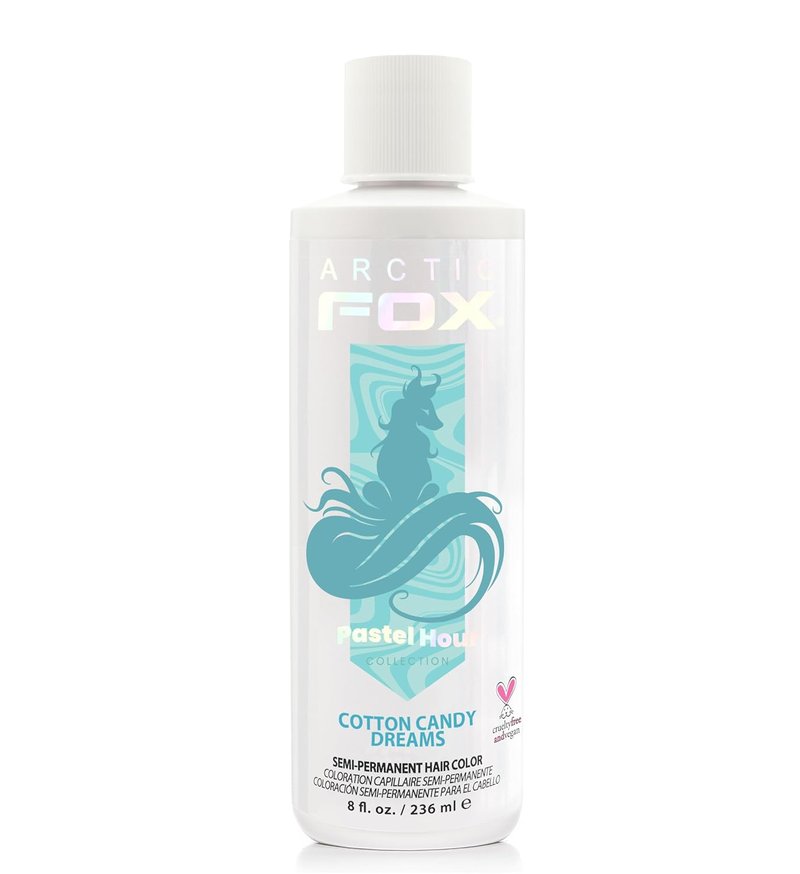 Arctic Fox Semi-Permanent Hair Dye - Pastel Blue | Vegan, Ammonia-Free, Conditioning, 8 Fl Oz