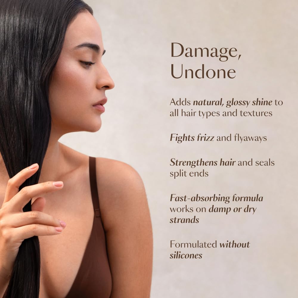 Vegamour Hydr-8 Weightless Repair Oil - Strengthens & Smooths Hair with Marula Oil & Vitamin C | All Hair Types | Vegan & Cruelty-Free