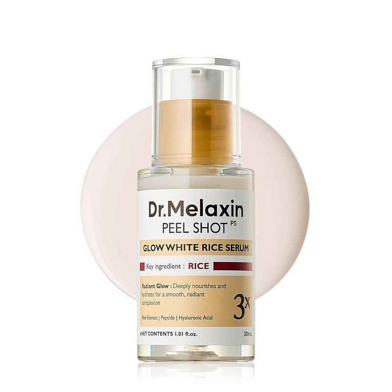 Dr. Melaxin PDRN Serum - Glow Rice Peel Shot for Smooth Skin Texture | 30ml Korean Skincare