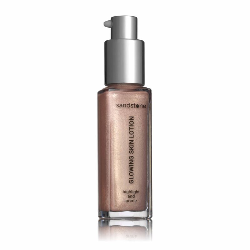 Sandstone Scandinavia Hypoallergenic Liquid Highlighter & Glow Primer – Natural Radiant Finish – Fragrance-Free, Vegan – For Sensitive Skin