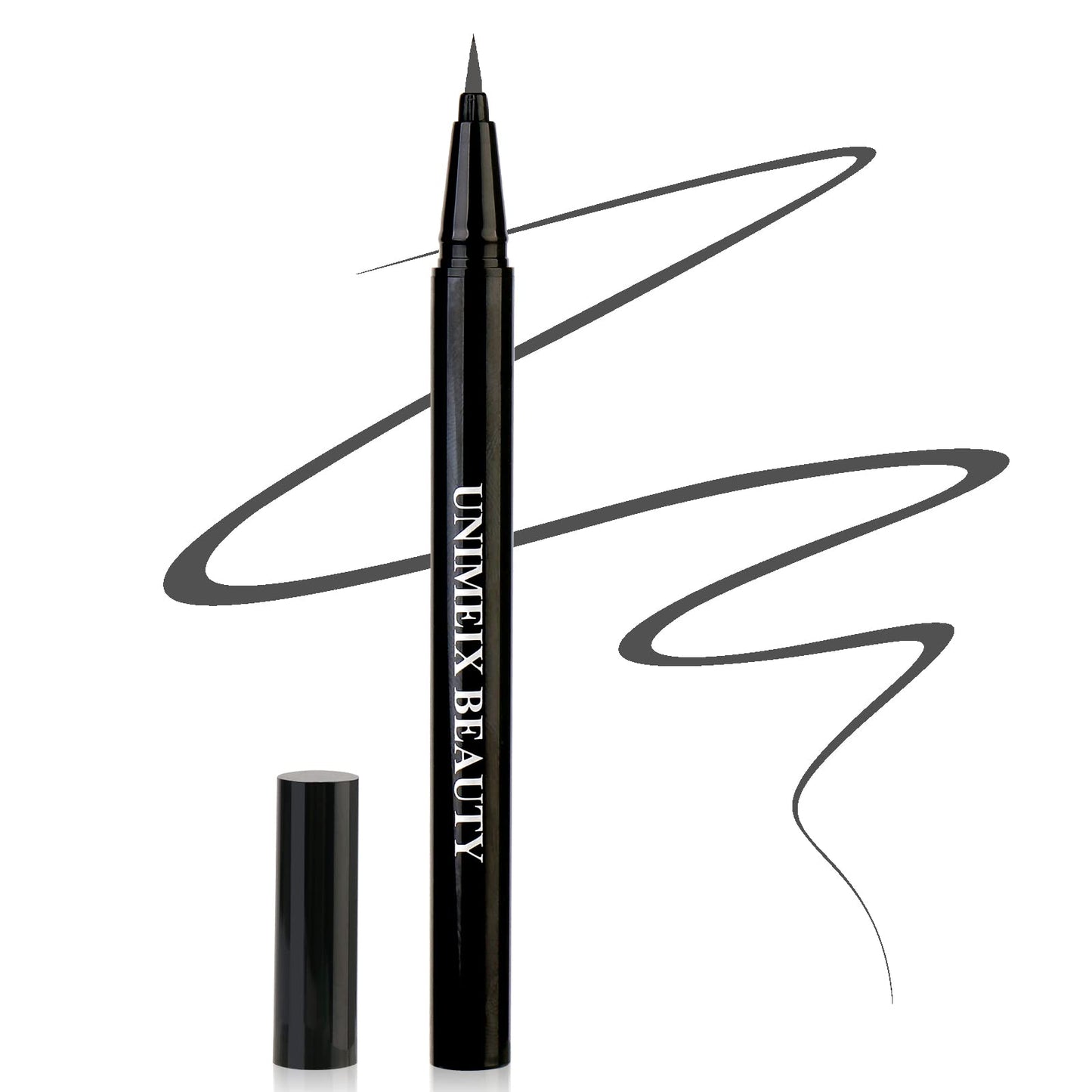 UNIMEIX Liquid Liner - Waterproof Eyeliner Pen, Precise All Day Wear, Charcoal Gray