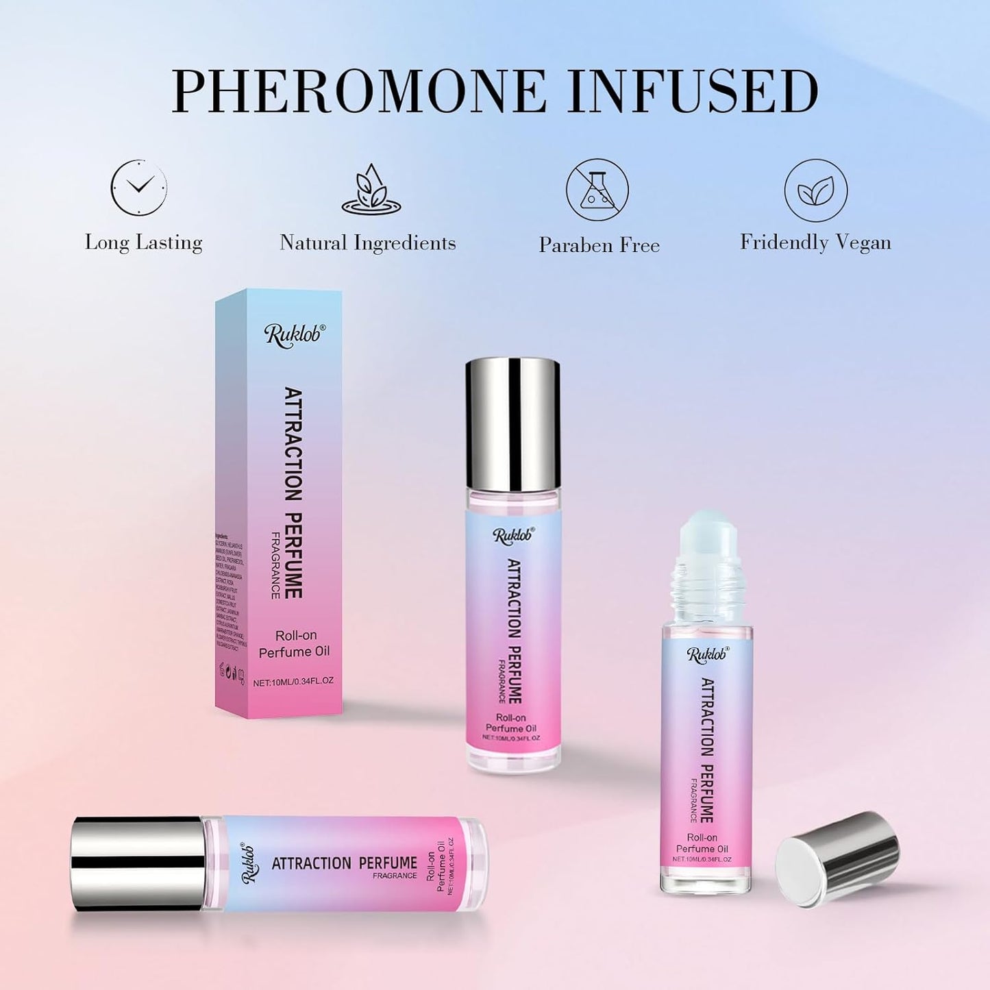 Skiennix Pheromone Perfume for Women - Long Lasting Roll-On Oil | Travel Size 0.34 fl. oz (10mL)