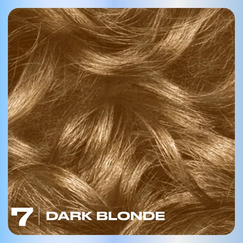 Clairol Nice'n Easy Permanent Hair Dye, 7 Dark Blonde | 100% Gray Coverage | Long‑Lasting, Natural‑Looking Color & Shine | Pack of 1