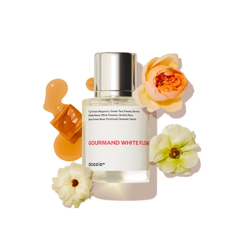 Dossier - Gourmand White Flowers - Eau de Parfum - Inspired by Flowerbomb - Long-Lasting Fragrance - Feminine - 1.7 fl oz (50ml)