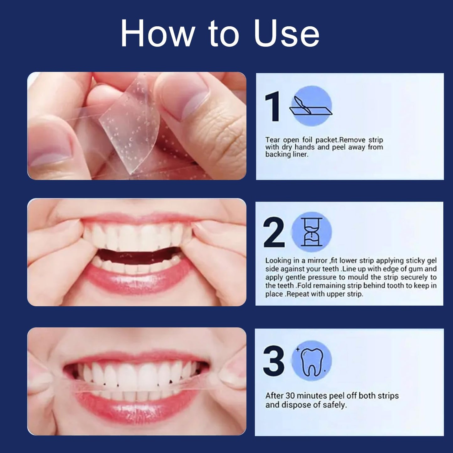COZYTIMES Teeth Whitening Strips,Enamel Safe, 28 Strips for Sensitive Teeth,Professional and Natural Teeth Whitening Kit,14 Treatments