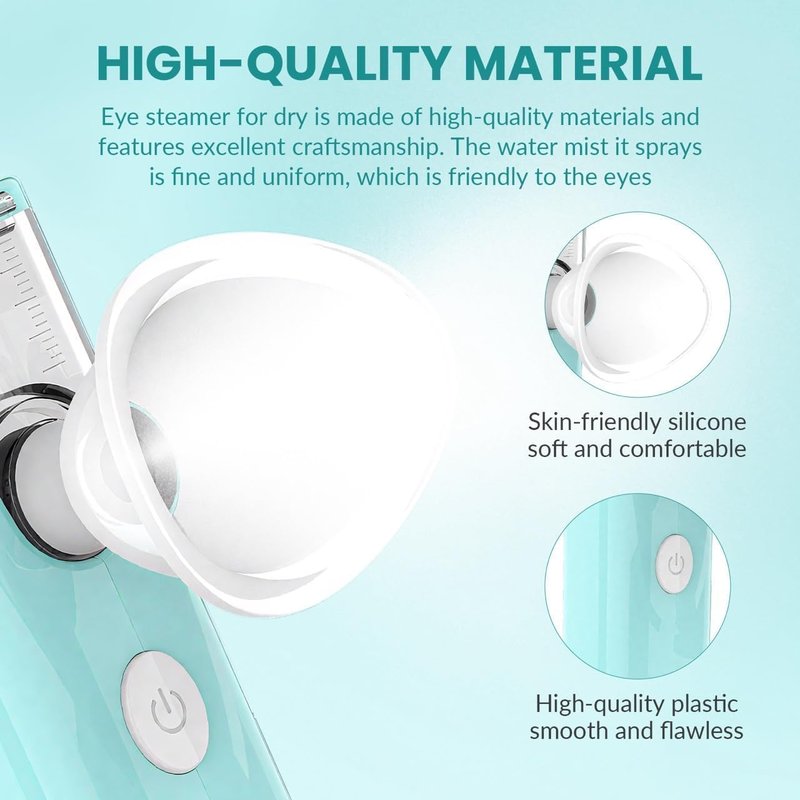 Skiennix 2-in-1 Nano Face & Eye Mister - USB Rechargeable Cool Mist Sprayer for Makeup & Hydration