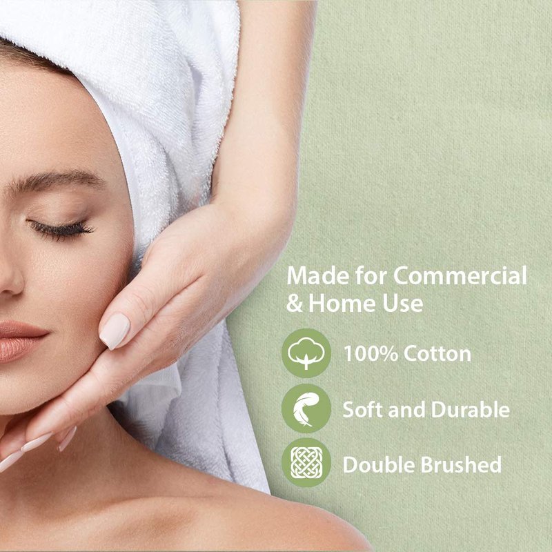 ForPro Premium Flannel Massage Sheet Set - Soft & Cozy 3-Piece in Sage Color