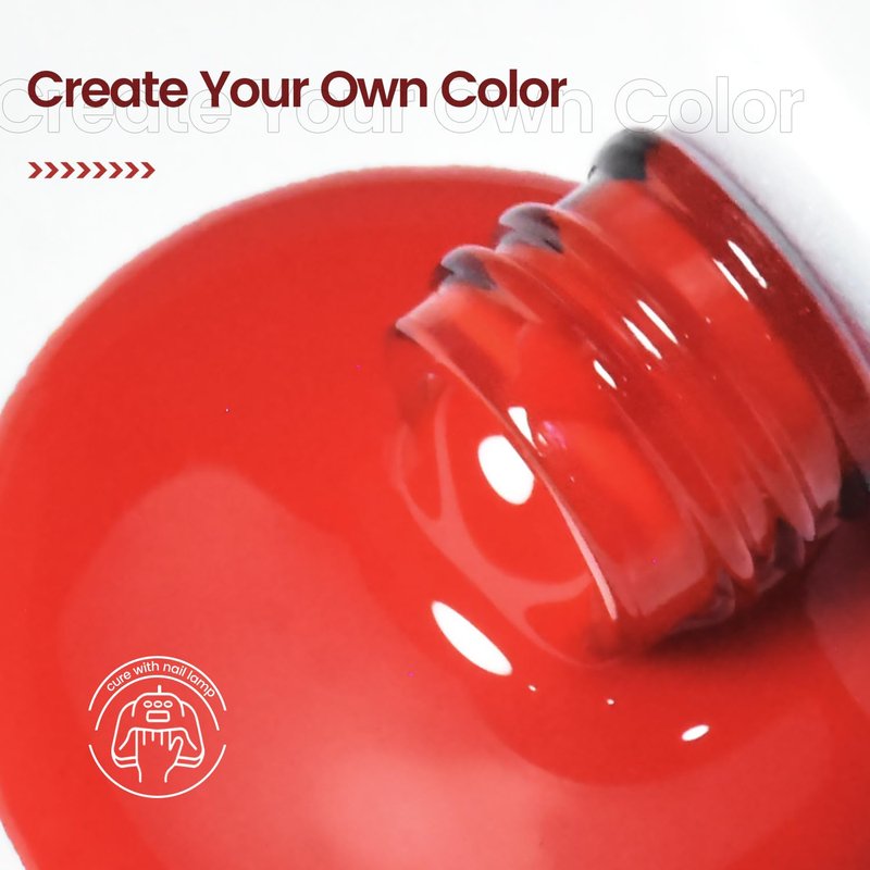 JODSONE 16.5ml Gel Nail Polish Red Gel Polish Manicure LED UV Soak Off Curing for Home Salon Nail Art DIY Lady Red Polish