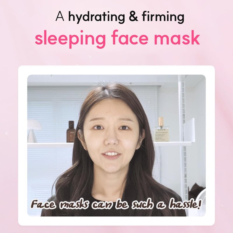 Elishacoy | Moist Up Collagen Sleeping Mask, Overnight Hydrating & Firming Mask, With Hyaluronic Acid + Collagen, BioCapsule H+C Moisture Care, For Dry & Dull Skin, 50mL (1.69 fl oz)