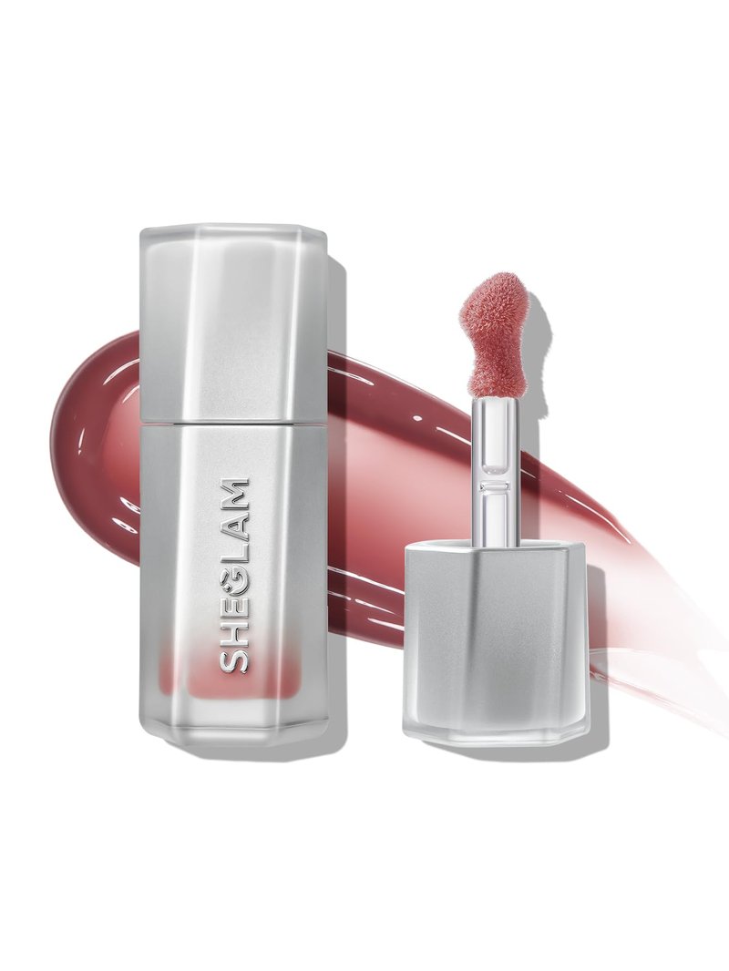 SHEGLAM Glass Lock Air Gloss High Shine Finish Moisturizing Lip Gloss-Strawberry Milk