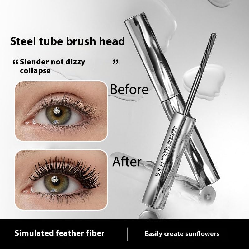 Skiennix Tubing Mascara for Mature Women - Volume & Length, Waterproof Formula | Includes Eyelash Curler (20ml)