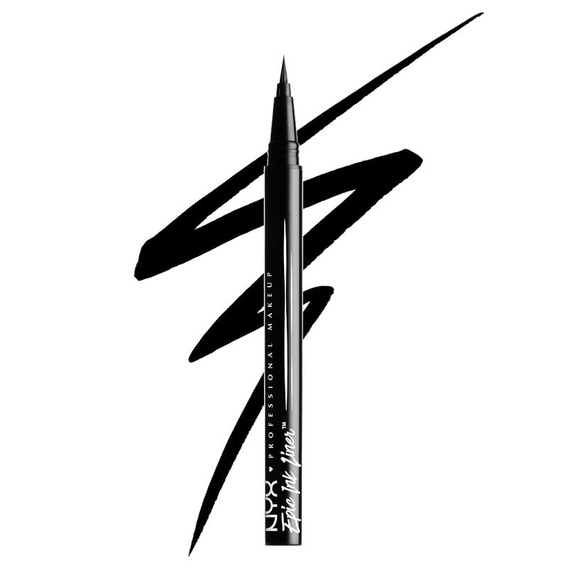 NYX Professional Makeup Epic Ink Liner - Waterproof Liquid Eyeliner in Black | Vegan Formula