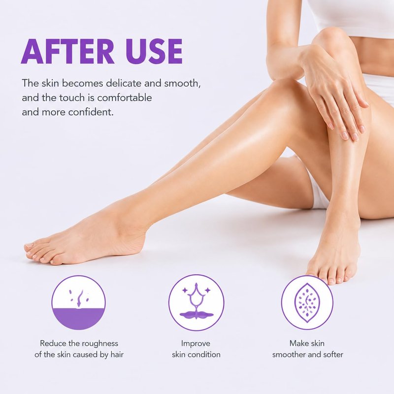 Hair Removal Spray, Smooth Hair Removal Spray for Women, Gentle Formula for Legs, Arms, Chest, Underarms & Bikini Line, Smooth-Looking Skin