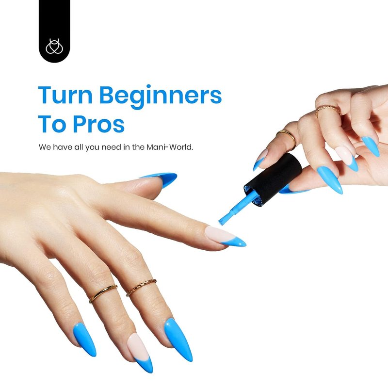 Bright Blue Gel Nail Polish - 15ML Soak Off UV Nail Art for Summer Manicure | DIY Home Use