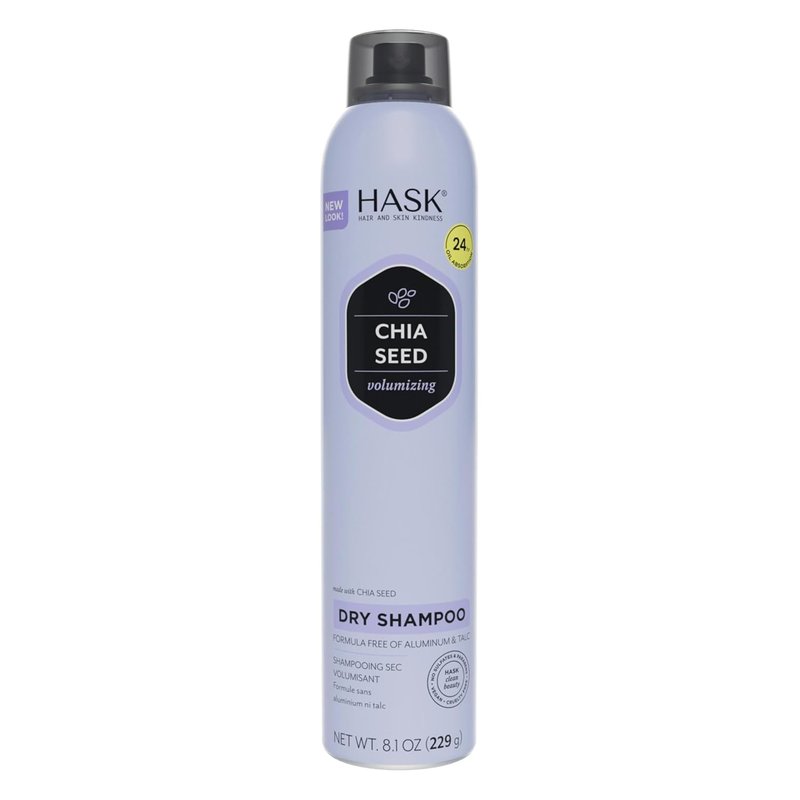 HASK Chia Seed Volumizing Dry Shampoo - Absorbs Oil, Adds Volume & Bounce | 8.1oz, Sulfate-Free & Cruelty-Free