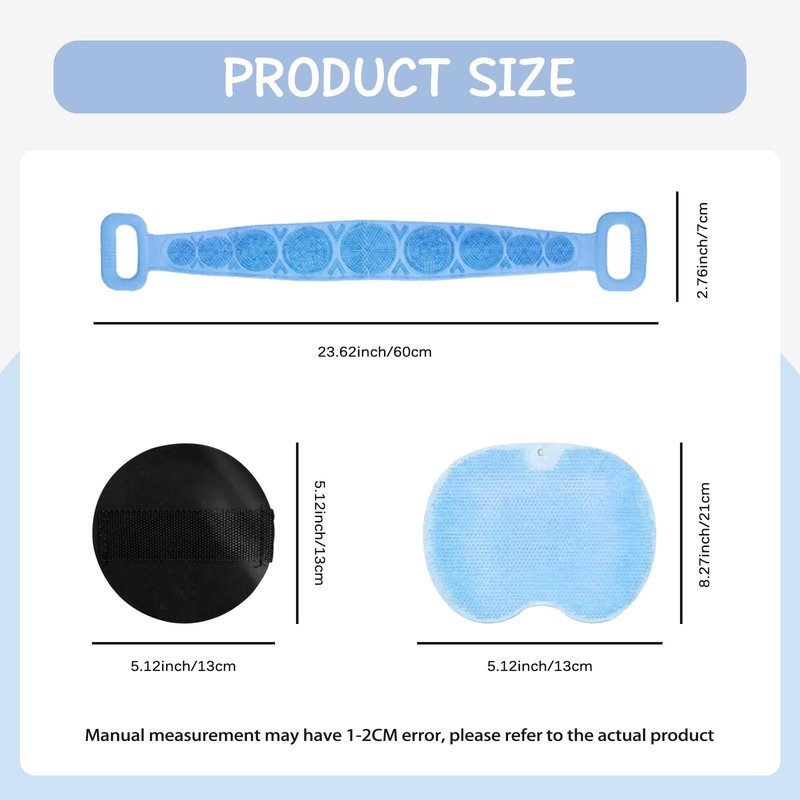 (3PS) Exfoliating Shower Towel with Shower Gloves for Body Scrub Back Scrubber for Shower for Use in Cleaner Men/Women