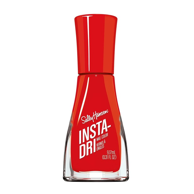 Sally Hansen Insta-Dri Nail Polish | Quick Dry, Long Lasting, Streak-Free Shine | Opaque, Glossy | 361 Augmented Red-ality | Vivid True Red Nail Color