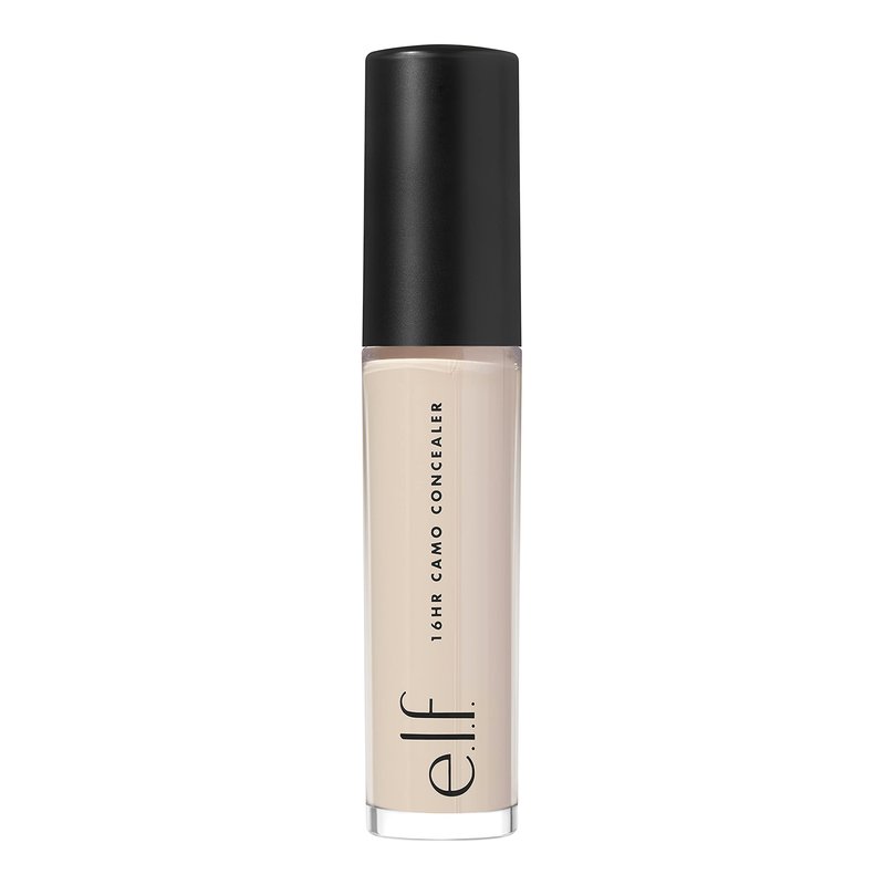 e.l.f. 16HR Camo Concealer, Full Coverage, Matte Finish Under-Eye & Blemish Corrector, Hydrating Formula, 16-Hour Crease-Resistant Wear, Light Ivory