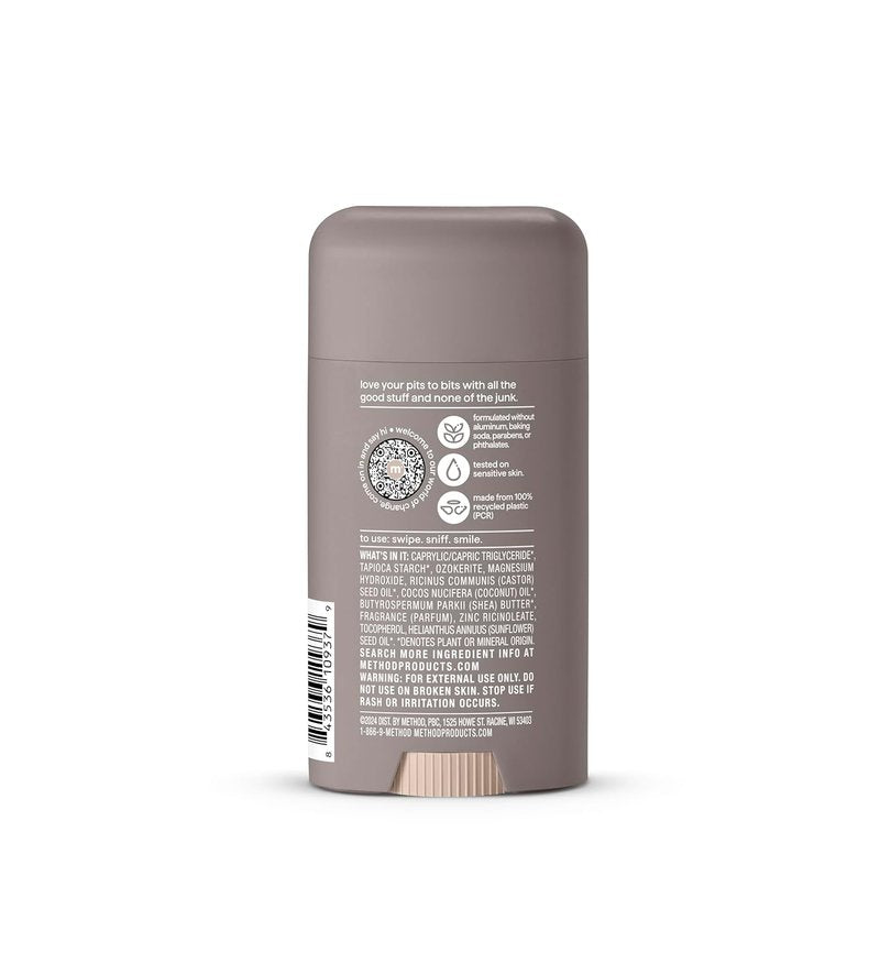 Cedar + Cypress Method Deodorant - 24 Hour Odor Protection, 2.65 oz